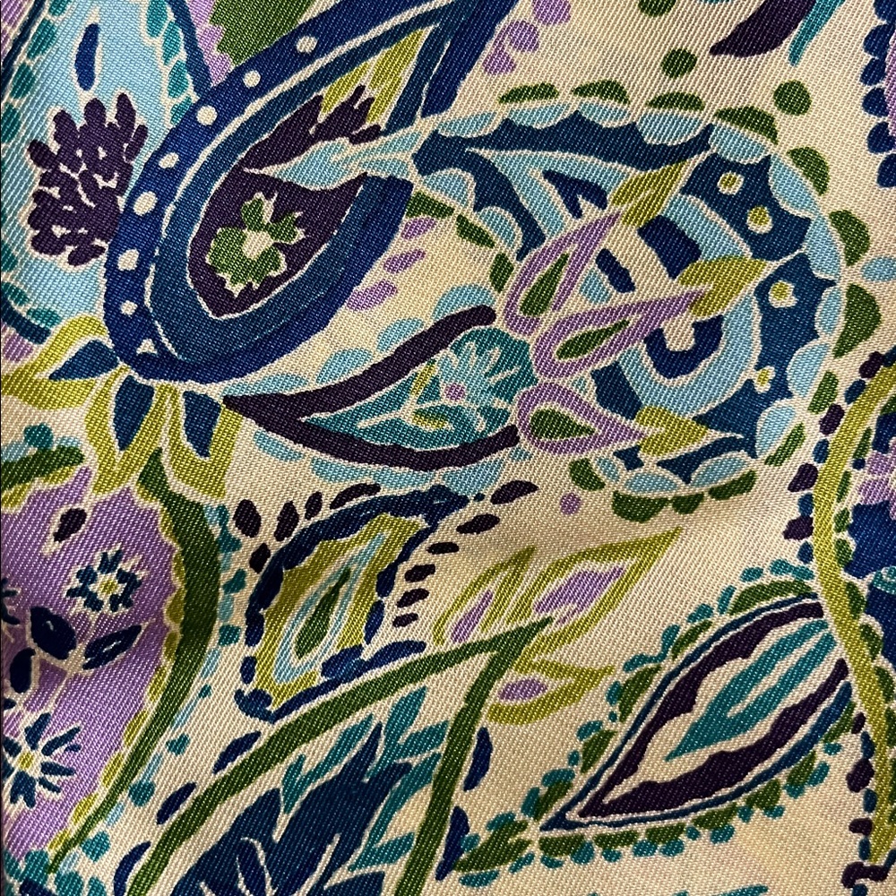 ZARA Paisley Silk Scarf nwt
